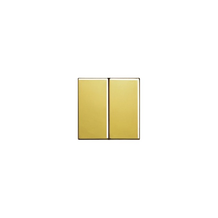 Włącznik podwójny (seryjny) złoty, JUNG LS Złoto 24 karaty
