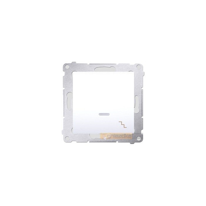 Łącznik schodowy z podświetleniem LED biały Simon 54 Premium