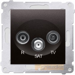 Gniazdo R-TV-SAT końcowe antracyt Simon 54 Premium