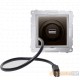Ładowarka USB i micro-USB 5V DC brąz mat Simon 54 Premium