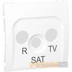 Gniazdo R-TV-SAT końcowe biała Simon Classic