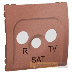 Gniazdo R-TV-SAT końcowe miedź Simon Classic