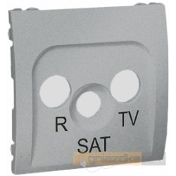 Gniazdo R-TV-SAT końcowe aluminiowy metalizowany Simon Classic