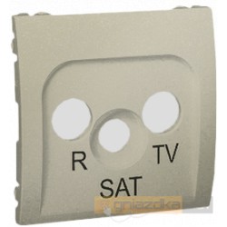 Gniazdo R-TV-SAT końcowe platynowy Simon Classic