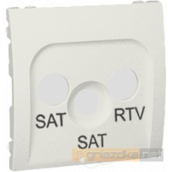 Gniazdo R-TV-SAT przelotowe ecru Simon Classic