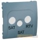 Gniazdo R-TV-SAT przelotowe niebieski Simon Classic
