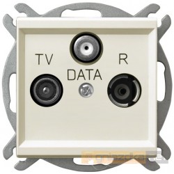 Gniazdo RTV-DATA ecru Sonata Ospel