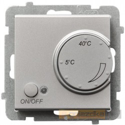 Regulator temperatury z czujnikiem nap srebro mat Sonata Ospel