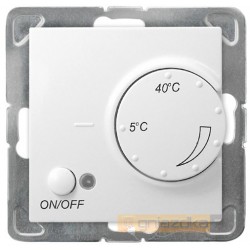 Regulator temperatury z czujnikiem nap biały Impresja Ospel