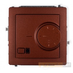 Regulator temperatury z czujnikiem podłogowym brązowy metalik Karlik Deco