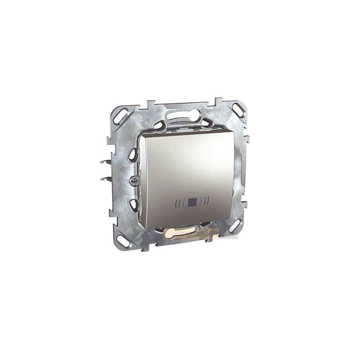 Przycisk z symbolem "dzwonek" aluminium Schneider Unica Top