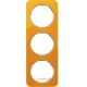 Ramka 3-krotna akryl przeźroczysty pomarańczowy/biały Berker R.1/R3