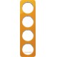 Ramka 4-krotna akryl przeźroczysty pomarańczowy/biały Berker R.1/R3