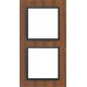 Ramka 2-krotna, drewniana, kolor, mahoń/grafit EFAPEL LOGUS 90