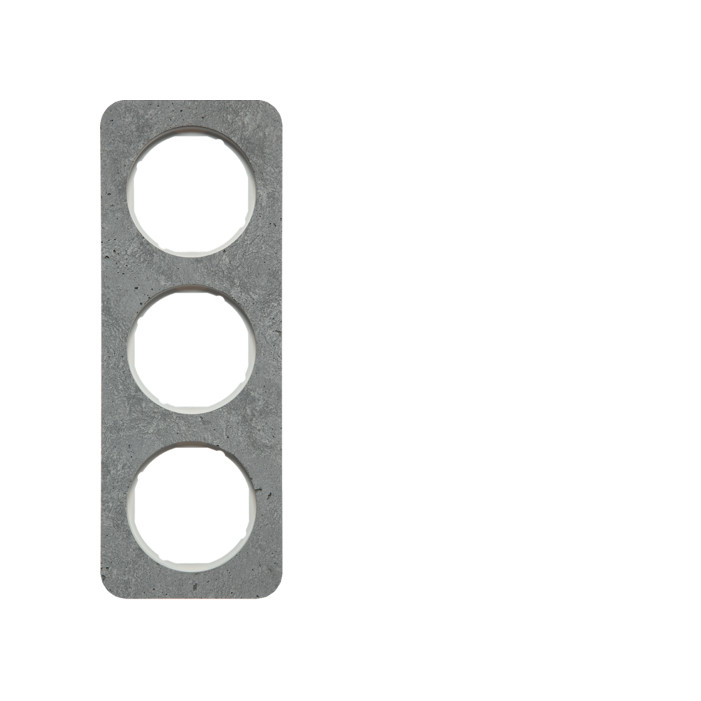Ramka 3-krotna beton/biały Berker R.1/R3