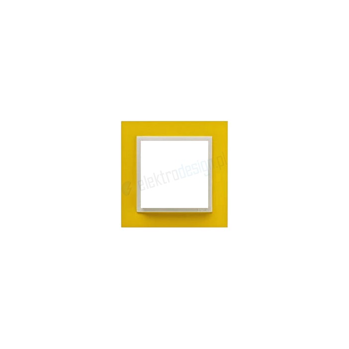 EFAPEL Animato żółty / lodowy. Ramka pojedyncza Logus 90